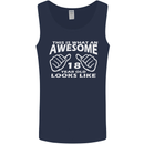 18th Birthday 18 Year Old This Is What Mens Vest Tank Top Navy Blue