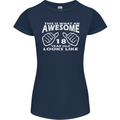 18th Birthday 18 Year Old This Is What Womens Petite Cut T-Shirt Navy Blue