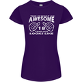 18th Birthday 18 Year Old This Is What Womens Petite Cut T-Shirt Purple