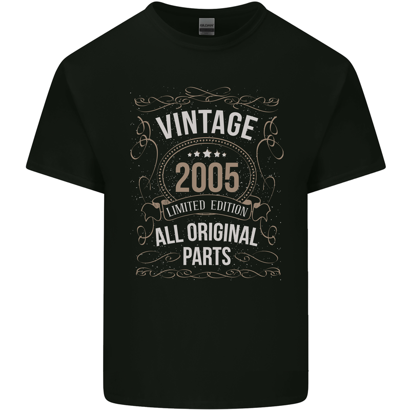 18th Birthday Limited Edition 2005 Mens Cotton T-Shirt Tee Top Black