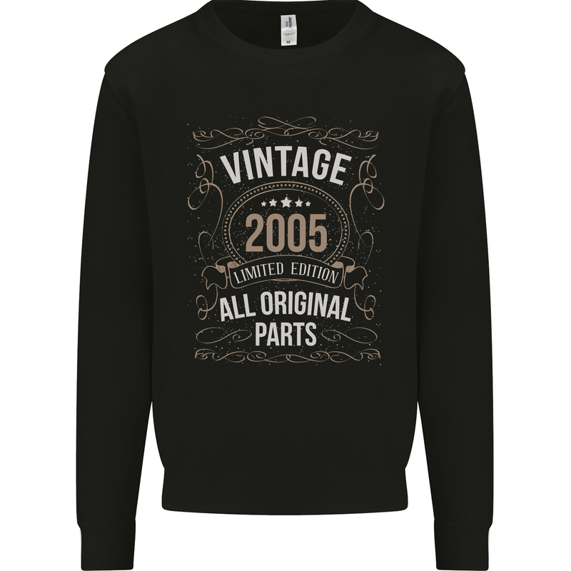 18th Birthday Limited Edition 2005 Mens Sweatshirt Jumper Black