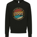 18th Birthday  Vintage Made In 2005 Mens Sweatshirt Jumper Black