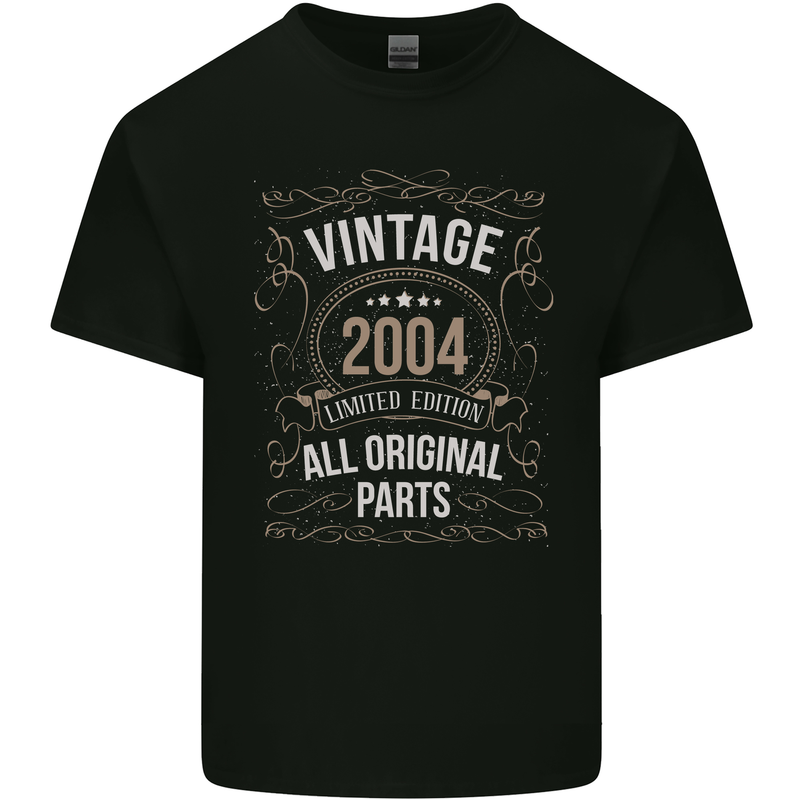 19th Birthday Limited Edition 2004 Mens Cotton T-Shirt Tee Top Black