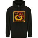 2024 Year of the Dragon Mens 80% Cotton Hoodie Black