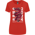 2024 Zodiac Chinese New Year of the Dragon Womens Wider Cut T-Shirt Red