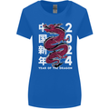 2024 Zodiac Chinese New Year of the Dragon Womens Wider Cut T-Shirt Royal Blue
