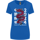 2024 Zodiac Chinese New Year of the Dragon Womens Wider Cut T-Shirt Royal Blue