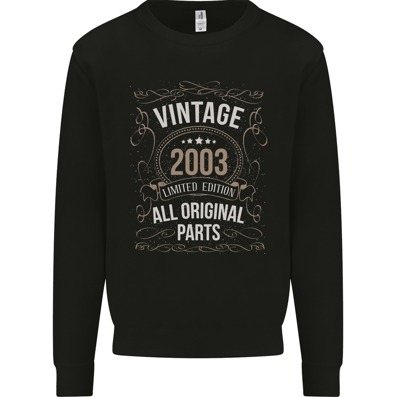 20th Birthday Limited Edition 2003 Mens Sweatshirt Jumper Black