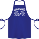 21st Birthday 21 Year Old This Is What Cotton Apron 100% Organic Royal Blue