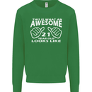 21st Birthday 21 Year Old This Is What Mens Sweatshirt Jumper Irish Green