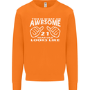 21st Birthday 21 Year Old This Is What Mens Sweatshirt Jumper Orange