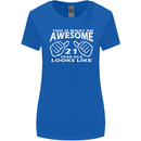 21st Birthday 21 Year Old This Is What Womens Wider Cut T-Shirt Royal Blue