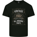 21st Birthday Limited Edition 2002 Mens Cotton T-Shirt Tee Top Black