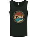 21st Birthday  Vintage Made In 2002 Mens Vest Tank Top Black