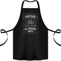 22nd Birthday Limited Edition 2001 Cotton Apron 100% Organic Black