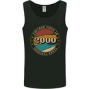 23rd Birthday  Vintage Made In 2000 Mens Vest Tank Top Black