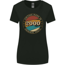 23rd Birthday  Vintage Made In 2000 Womens Wider Cut T-Shirt Black