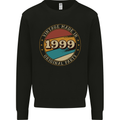 24th Birthday  Vintage Made In 1999 Mens Sweatshirt Jumper Black
