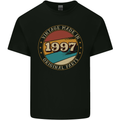 26th Birthday  Vintage Made In 1997 Mens Cotton T-Shirt Tee Top Black