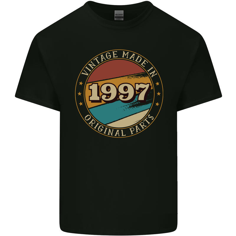 26th Birthday  Vintage Made In 1997 Mens Cotton T-Shirt Tee Top Black