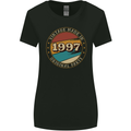 26th Birthday  Vintage Made In 1997 Womens Wider Cut T-Shirt Black