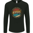 28th Birthday  Vintage Made In 1995 Mens Long Sleeve T-Shirt Black