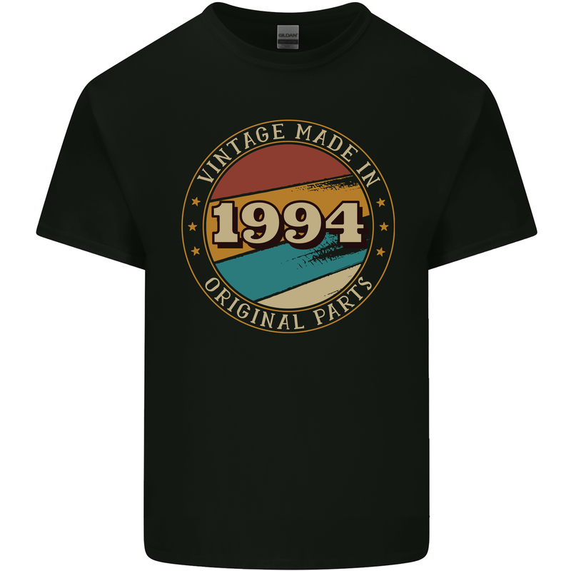 29th Birthday  Vintage Made In 1994 Mens Cotton T-Shirt Tee Top Black