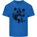 2Tone Drummer Drumming Drum 2 Tone Two Tone Mens Cotton T-Shirt Tee Top Royal Blue