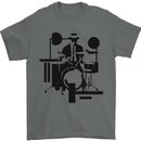 2Tone Drummer Drumming Drum 2 Tone Two Tone Mens T-Shirt 100% Cotton Charcoal