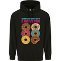 Funny Donut Check Out My 5 1/2 Pack Food Gym Childrens Kids Hoodie Black