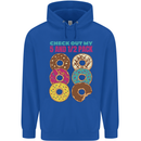 Funny Donut Check Out My 5 1/2 Pack Food Gym Childrens Kids Hoodie Royal Blue