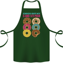 Funny Donut Check Out My 5 1/2 Pack Food Gym Cotton Apron 100% Organic Forest Green