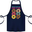 Funny Donut Check Out My 5 1/2 Pack Food Gym Cotton Apron 100% Organic Navy Blue