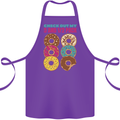 Funny Donut Check Out My 5 1/2 Pack Food Gym Cotton Apron 100% Organic Purple