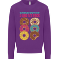 Funny Donut Check Out My 5 1/2 Pack Food Gym Kids Sweatshirt Jumper Purple