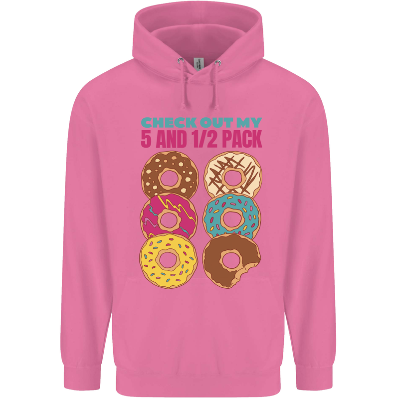 Funny Donut Check Out My 5 1/2 Pack Food Gym Mens 80% Cotton Hoodie Azelea
