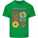 Funny Donut Check Out My 5 1/2 Pack Food Gym Mens Cotton T-Shirt Tee Top Irish Green