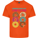 Funny Donut Check Out My 5 1/2 Pack Food Gym Mens Cotton T-Shirt Tee Top Orange