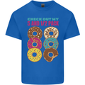 Funny Donut Check Out My 5 1/2 Pack Food Gym Mens Cotton T-Shirt Tee Top Royal Blue