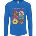 Funny Donut Check Out My 5 1/2 Pack Food Gym Mens Long Sleeve T-Shirt Royal Blue