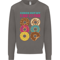 Funny Donut Check Out My 5 1/2 Pack Food Gym Mens Sweatshirt Jumper Charcoal