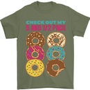 Funny Donut Check Out My 5 1/2 Pack Food Gym Mens T-Shirt 100% Cotton Military Green