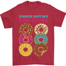 Funny Donut Check Out My 5 1/2 Pack Food Gym Mens T-Shirt 100% Cotton Red