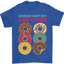 Funny Donut Check Out My 5 1/2 Pack Food Gym Mens T-Shirt 100% Cotton Royal Blue