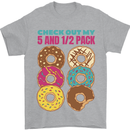 Funny Donut Check Out My 5 1/2 Pack Food Gym Mens T-Shirt 100% Cotton Sports Grey