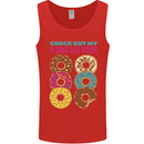 Funny Donut Check Out My 5 1/2 Pack Food Gym Mens Vest Tank Top Red