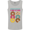 Funny Donut Check Out My 5 1/2 Pack Food Gym Mens Vest Tank Top Sports Grey