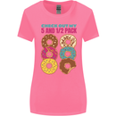Funny Donut Check Out My 5 1/2 Pack Food Gym Womens Wider Cut T-Shirt Azalea