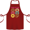 Check Out My 5 1/2 Pack Funny Donut Food Gym Cotton Apron 100% Organic Maroon