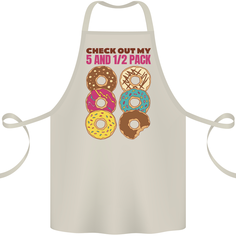 Check Out My 5 1/2 Pack Funny Donut Food Gym Cotton Apron 100% Organic Natural